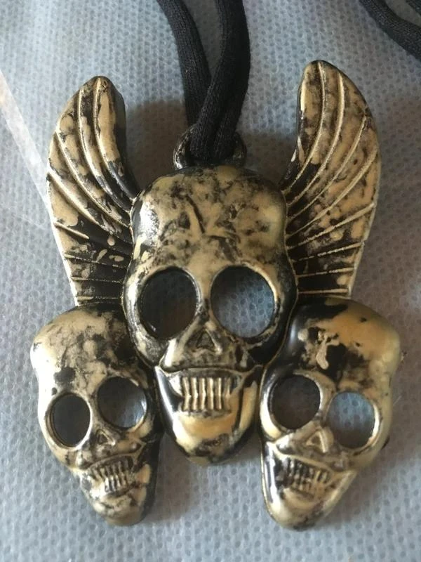 Death head pendant necklace / gothic / pirate - new – photo 2